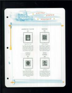 2003 White Ace US Regular Issue Stamp Album Simplified Supplement USR-33