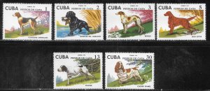 Cuba 2035-2040 Hunting Dogs set MNH