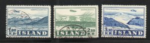 Iceland - Sc# C27 - C29  Used       /        Lot 0224320