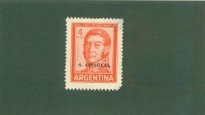 ARGENTINA O124 MH BIN $0.50