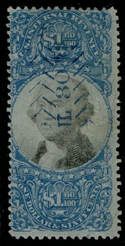 MALACK R121 F/VF, fresh color, cut cancel, rare stamp! b3089