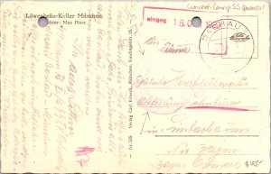 1939 Germany Dachau Concentration Camp Guard PC Cover Waffen SS Prewar Stampless