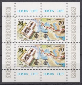 Turkey 1982 MNH Europa Mini Sheet