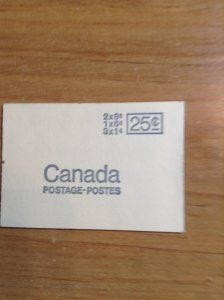 Canada BK69aiii Type I complete booklet
