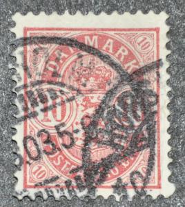 DYNAMITE Stamps: Denmark Scott #45a - USED