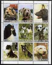 DAGESTAN - 1999 - Dogs #3 - Perf 9v Sheet -Mint Never Hinged-Private Issue