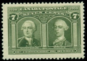 CANADA #100 7c olive green, og, LH, VF, Scott $150.00