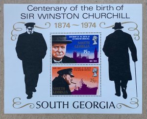 South Georgia 1974 Churchill MS, MNH. Scott 40a, CV $6.75