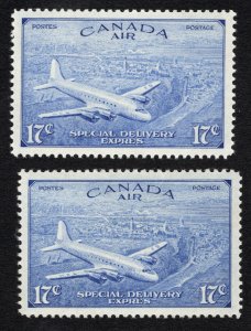 MLH Scott #CE3* & #CE4* Canadian Airmail Special Delivery Stamps