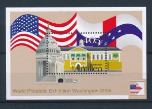 [NA1662] Neth. Antilles Antillen 2006 Stamp Expo Washington US Flag S/S MNH 