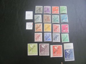 BERLIN 1948 MNH HIGH VALUES SIGNED SC 9N1-9N20 VF/XF $280 (117)