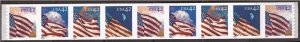 US Stamp - 2008 42c Flags Perf  8 ½V - 9 Stamp Plate Strip #4243a