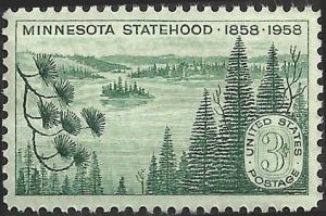 # 1106 MINT NEVER HINGED MINNESOTA STATEHOOD