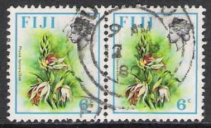 Fiji #310b QE II & Flowers Used