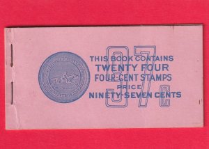 US BK109 BOOKLET W/O STAMPS