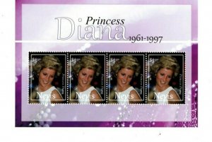 Nevis - 2010 - Princess Diana Memorial - Sheet of Four  - MNH