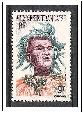 French Polynesia #188 Man With Headdress Used