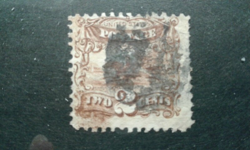 US #113 used short perfs e201.6320