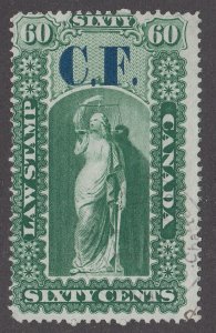 Canada Revenue OL7 Used Ontario Law Stamp