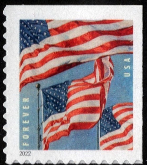 SC#5658 (Forever) U.S. Flags Booklet Single: BCA (2022) SA