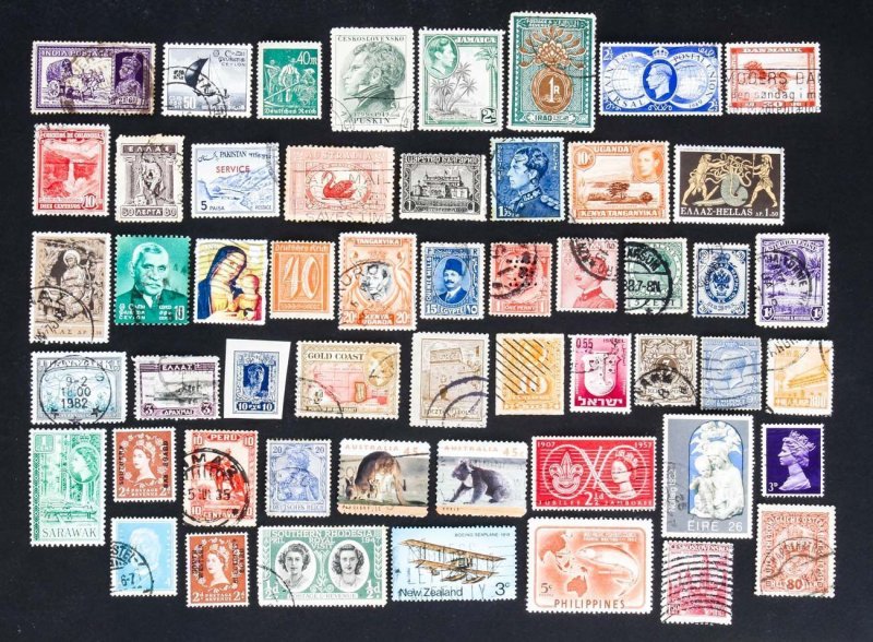 Worldwide Lot of 53 stamps Mint & Used