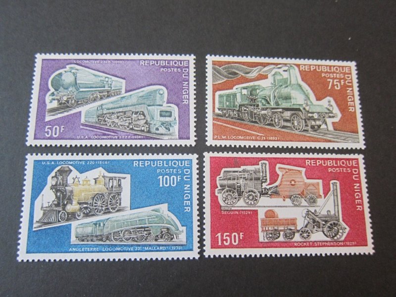 French Niger 1974 Sc 298-301 Train set MNH