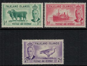 Falkland Is. #107-9*  CV $8.65