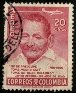 COLOMBIA #C288, USED AIRMAIL - 1956 - COLOMBIA113