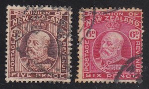 New Zealand - 1909 - SC 136-37 - Used