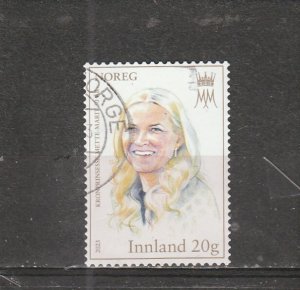 Norway  Scott#  1967  Used  (2023  Crown Princess Mette-Marit 50th Birthday)