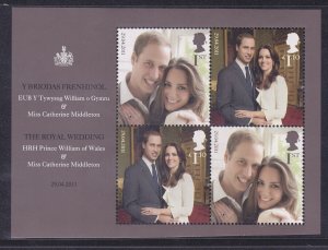 Great Britain 2901 MNH 2011 Prince William & Catherine Middleton Wedding SS