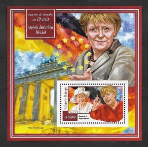 SE)2015 ST. TOME AND PRINCE  CHANCELLOR OF GERMANY FOR 10 YEARS, ANGELA