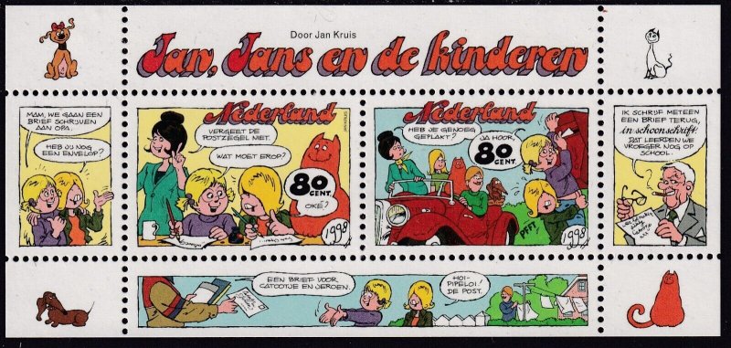 Sc# 1016a Netherlands 1998 Comic Strips MNH souvenir sheet S/S CV $2.60 