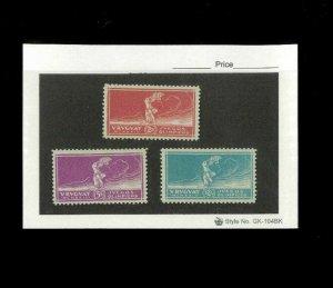 Uruguay SC# 282-84 LH. Cat.60.00. Better Item