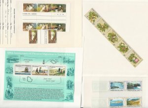 Norfolk Island, Postage Stamp, #273-6, 279a, 287,  288-9 Mint NH, 1980-82 (p)