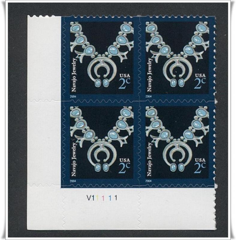 SC#3750 2¢ Navajo Necklace PB MNH 