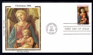 US 2107 Christmas Madonna Colorano U/A FDC