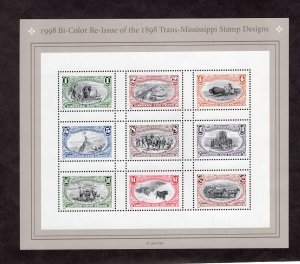 3209 Trans-Mississippi, MNH sheet