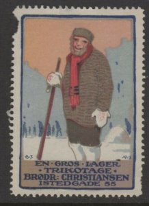 Denmark - Brothers Christiansen Wholesale Knitwear Advertising Stamp - NG