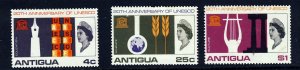 ANTIGUA QE II 1966 UNESCO 25th. Anniversary Set SG 196 to SG 198 MINT
