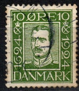 Denmark #167  F-VF Used  CV $7.00  (SU8379)