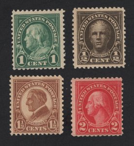 United States MINT Scott Number 551-554  MNH  F-VF  -  BARNEYS