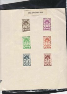 new caledonia & madagascar 1943 stamps page ref 18028