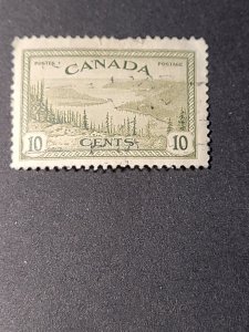 CA S#269 U-F/VF $0.10 09/16/1946 - KGVI Peace Issue - Great Bear Lake, NWT