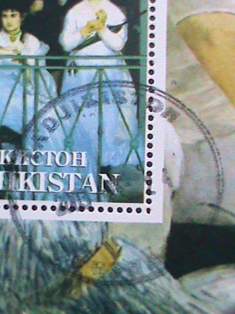 TADJIKISTAN-2001-FAMOUS PAINTING- BY EDOUARD MANET CTO S/S VERY FINE-