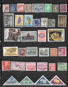 WORLDWIDE Page #738 of Used Stamps Mixture Lot Collection / Lot