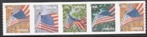 4770-73 (4773a) Flags For All Seasons PNC Strip Of 5 In Scott Order Mint/nh