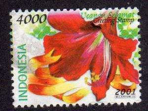 Indonesia 1943 - Used - Flowers / Greetings (cv $1.40)