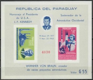 1964 Paraguay 1361-1362/B61b John F. Kennedy / Rockets 42,00 €