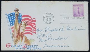 U.S. Used Stamp Scott #901 3c Defense Torch Minkus Patriotic First Day Cover